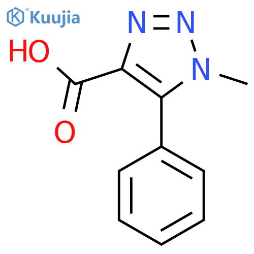 1-Methyl-5-phenyl-1h-1,2,3-triazole-4-carboxylic acid structure