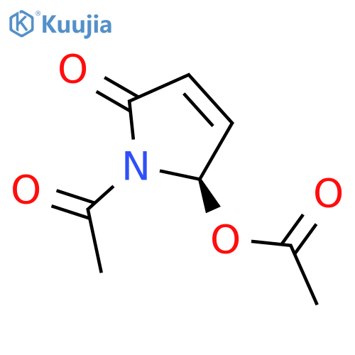 2H-Pyrrol-2-one, 1-acetyl-5-(acetyloxy)-1,5-dihydro-, (5R)- structure