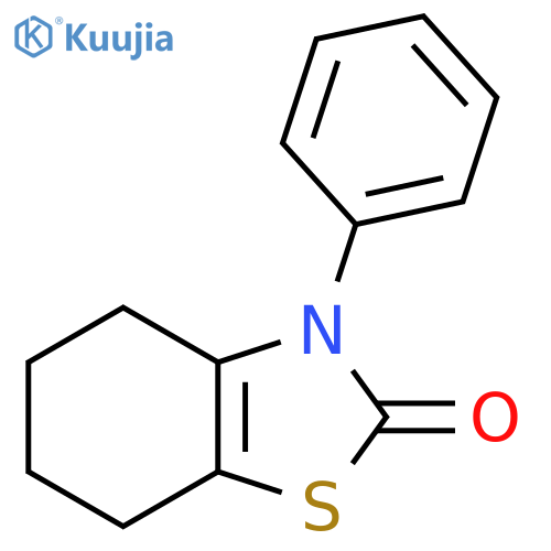 2(3H)-Benzothiazolone, 4,5,6,7-tetrahydro-3-phenyl- structure