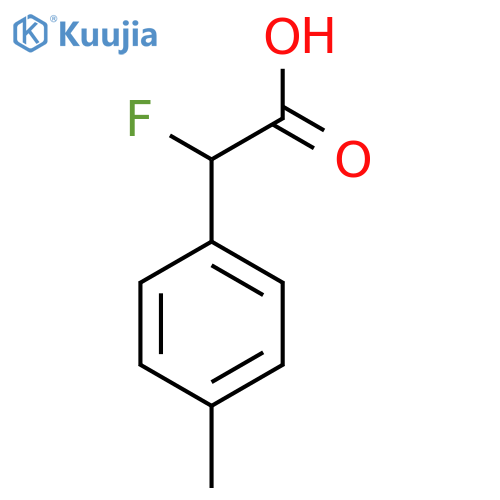 2-fluoro-2-(4-methylphenyl)acetic acid structure