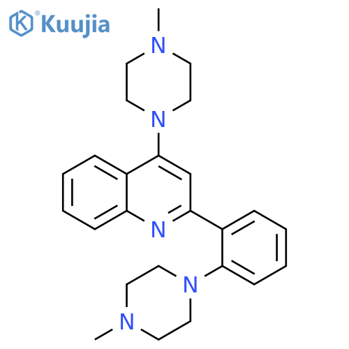 Quinoline,4-(4-methyl-1-piperazinyl)-2-[2-(4-methyl-1-piperazinyl)phenyl]- structure