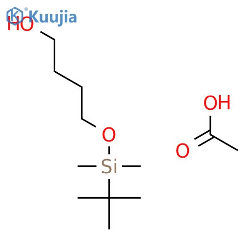 1-Butanol, 4-[[(1,1-dimethylethyl)dimethylsilyl]oxy]-, acetate structure