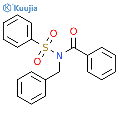 N-benzoyl-N-benzylbenzenesulfonamide structure
