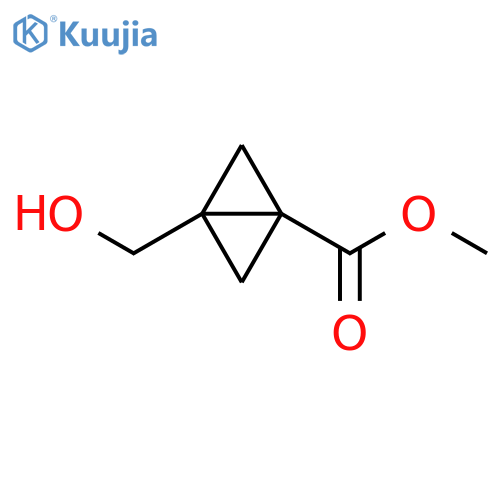 methyl 3-(hydroxymethyl)bicyclo[1.1.0]butane-1-carboxylate structure