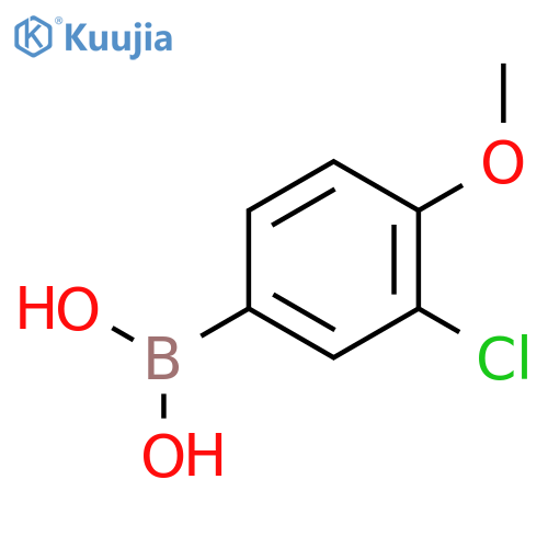 (3-chloro-4-methoxyphenyl)boronic acid structure