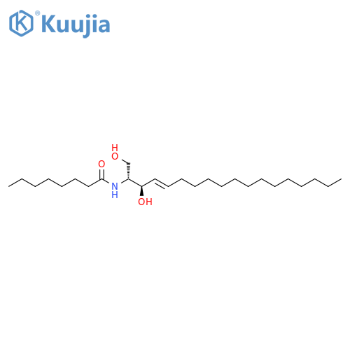 N-[(1R,2R,3E)-2-hydroxy-1-(hydroxymethyl)-3-heptadecen-1-yl]-octanamide structure