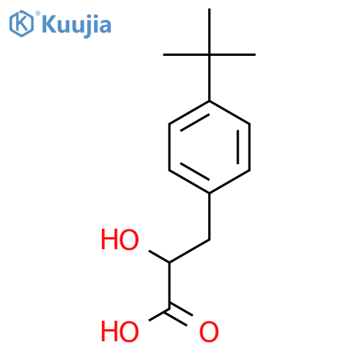 3-(4-tert-butylphenyl)-2-hydroxypropanoic acid structure