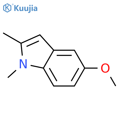 5-Methoxy-1,2-dimethyl-1H-indole structure