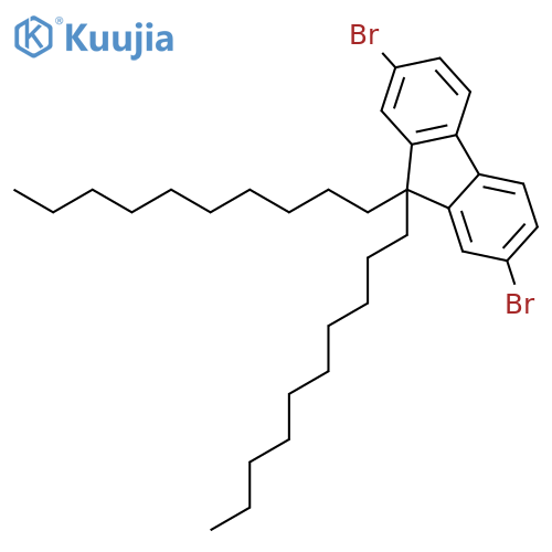 9,9-Didecyl-2,7-dibromofluorene structure