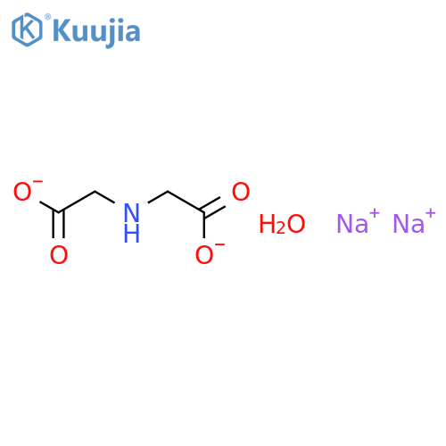 Iminodiacetic acid, disodium salt monohydrate structure