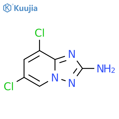 6,8-dichloro-1,2,4triazolo1,5-apyridin-2-amine structure