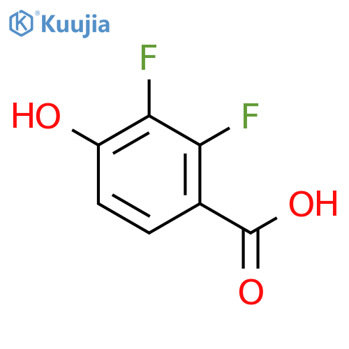 2,3-Difluoro-4-hydroxybenzoic acid structure