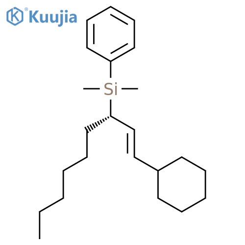 Silane, [(1S)-1-[(1E)-2-cyclohexylethenyl]heptyl]dimethylphenyl- structure