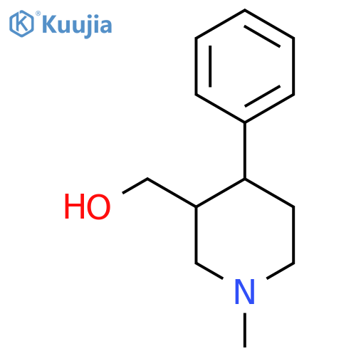 1-Methyl-4-phenyl-3-piperidinemethanol structure