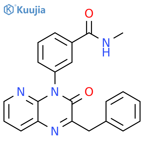 Benzamide,N-methyl-3-[3-oxo-2-(phenylmethyl)pyrido[2,3-b]pyrazin-4(3H)-yl]- structure