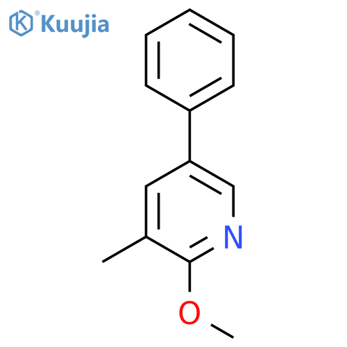 2-Methoxy-3-methyl-5-phenylpyridine structure