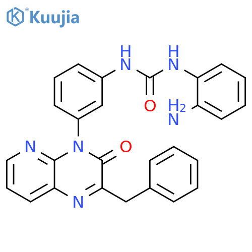 Urea,N-(2-aminophenyl)-N'-[3-[3-oxo-2-(phenylmethyl)pyrido[2,3-b]pyrazin-4(3H)-yl]phenyl]- structure