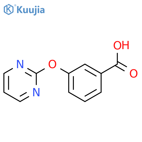 3-(pyrimidin-2-yloxy)benzoic acid structure