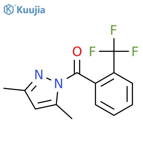 (3,5-dimethyl-1H-pyrazol-1-yl)[2-(trifluoromethyl)phenyl]methanone structure