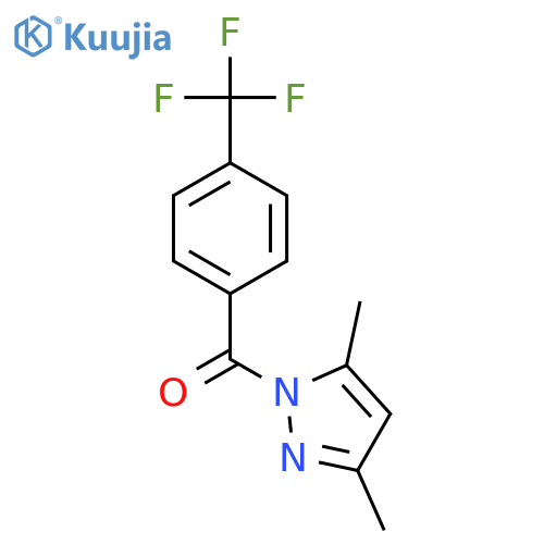 (3,5-dimethyl-1H-pyrazol-1-yl)[4-(trifluoromethyl)phenyl]methanone structure