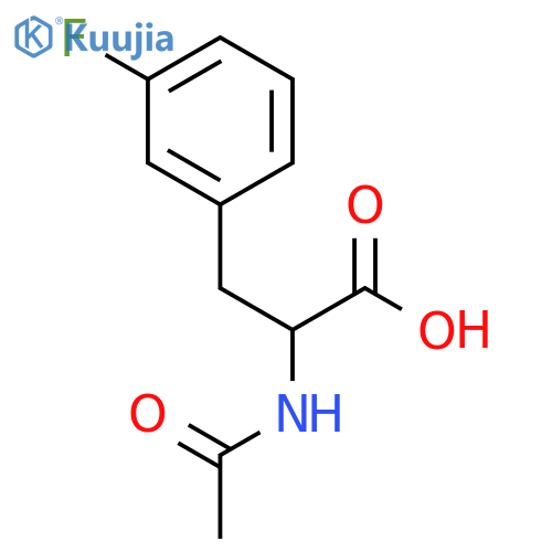 2-Acetamido-3-(3-fluorophenyl)propanoic acid structure