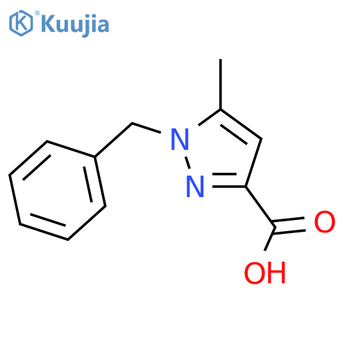 1-Benzyl-5-methyl-1H-pyrazole-3-carboxylic Acid structure