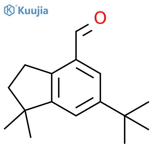 1H-Indene-4-carboxaldehyde,6-(1,1-dimethylethyl)-2,3-dihydro-1,1-dimethyl- structure