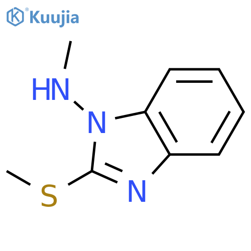 N-Methyl-2-(methylthio)-1H-benzo[d]imidazol-1-amine structure