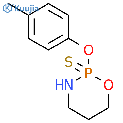2H-1,3,2-Oxazaphosphorine, tetrahydro-2-(4-methylphenoxy)-, 2-sulfide structure
