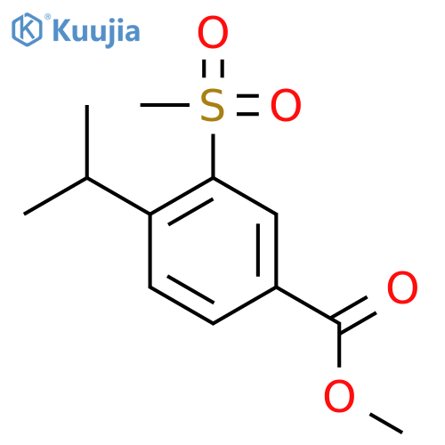 Methyl 4-isopropyl-3-(methylsulfonyl)benzoate structure