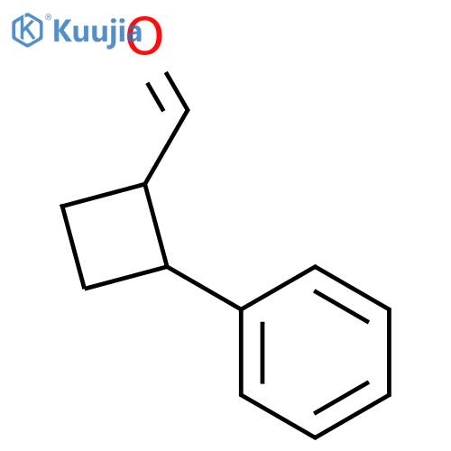Cyclobutanecarboxaldehyde,2-phenyl-, cis- (9CI) structure