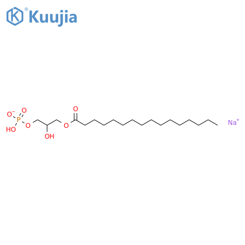 Sodium (2r)-2-hydroxy-3-(palmitoyloxy)propyl Hydrogen Phosphate structure