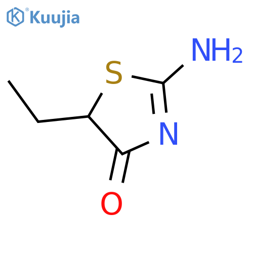 2-amino-5-ethyl-4,5-dihydro-1,3-thiazol-4-one structure