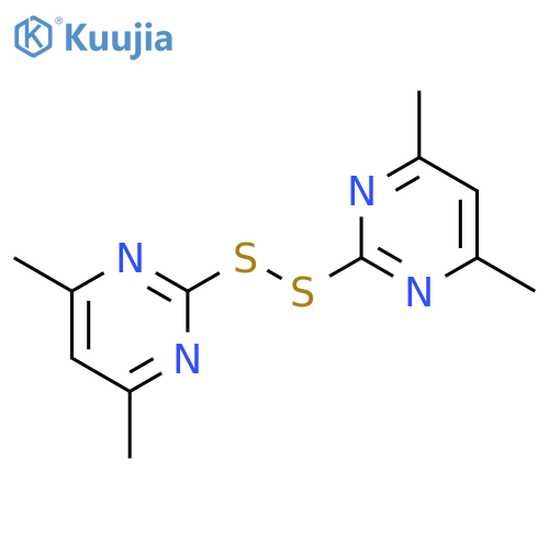 Pyrimidine, 2,2'-dithiobis[4,6-dimethyl- structure