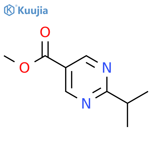 5-Pyrimidinecarboxylicacid, 2-(1-methylethyl)-, methyl ester structure
