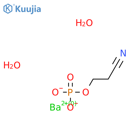 2-Cyanoethyl Phosphate Barium Salt Hydrate structure