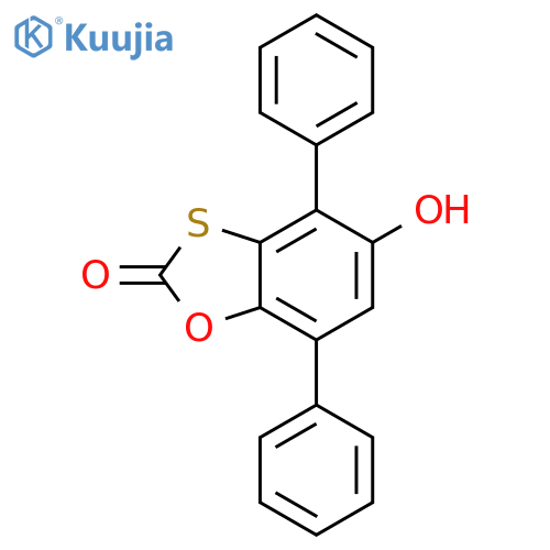 5-hydroxy-4,7-diphenyl-2H-1,3-benzoxathiol-2-one structure