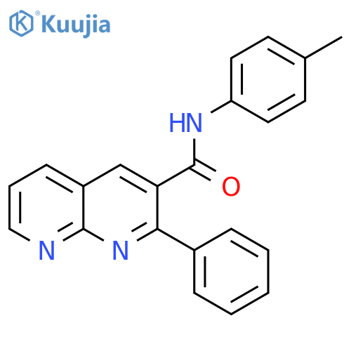 1,8-Naphthyridine-3-carboxamide, N-(4-methylphenyl)-2-phenyl- structure