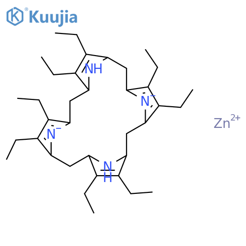 Zinc,[2,3,7,8,12,13,17,18-octaethyl-21H,23H-porphinato(2-)-kN21,kN22,kN23,kN24]-, (SP-4-1)- structure