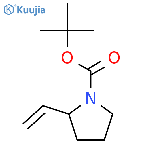 tert-butyl 2-vinylpyrrolidine-1-carboxylate structure