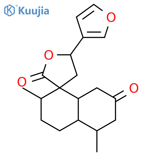 (2'R,3R,4a'R,5R,5'R,8a'S)-5-(furan-3-yl)-2',5'-dimethyloctahydro-2'H-spiro[furan-3,1'-naphthalene]-2,7'(3'H)-dione structure