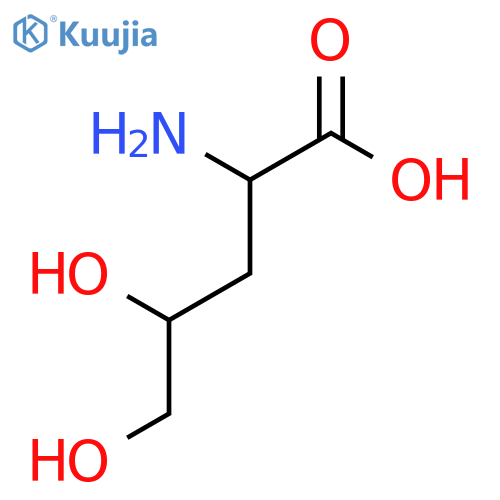 2-Amino-4,5-dihydroxypentanoic acid structure
