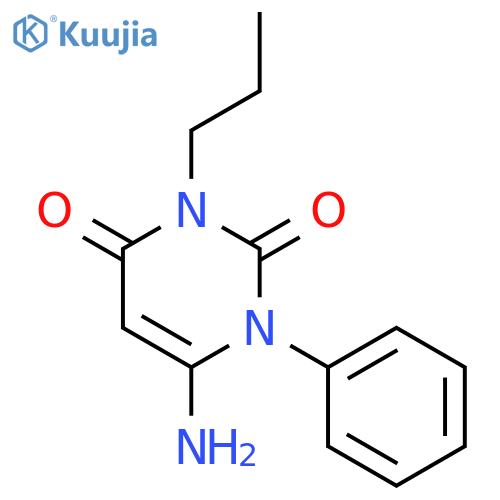2,4(1H,3H)-Pyrimidinedione, 6-amino-1-phenyl-3-propyl- structure