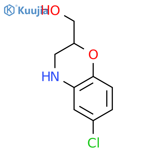 (6-Chloro-3,4-dihydro-2H-benzo[b][1,4]oxazin-2-yl)methanol structure