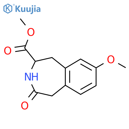1H-3-Benzazepine-2-carboxylic acid, 2,3,4,5-tetrahydro-8-methoxy-4-oxo-, methyl ester structure