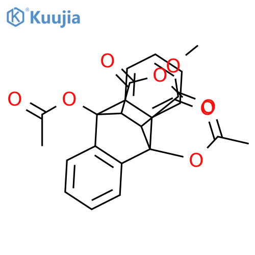 9,10-Ethanoanthracene-11,12-dicarboxylic acid, 9,10-bis(acetyloxy)-9,10-dihydro-, 11,12-dimethyl ester structure