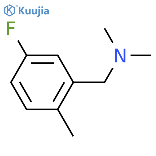 Benzenemethanamine, 5-fluoro-N,N,2-trimethyl- structure