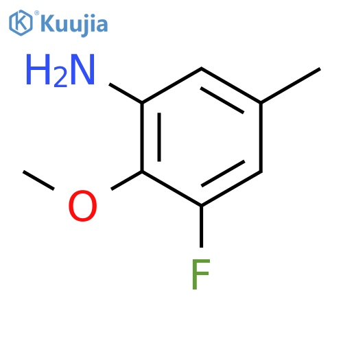 Benzenamine,3-fluoro-2-methoxy-5-methyl- structure