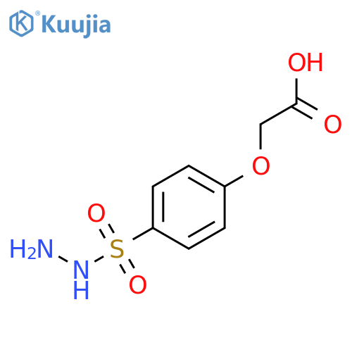 [4-(hydrazinylsulfonyl)phenoxy]acetic acid structure