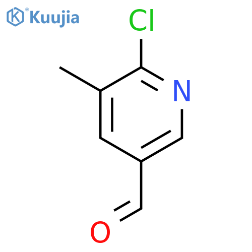6-chloro-5-methyl-pyridine-3-carbaldehyde structure